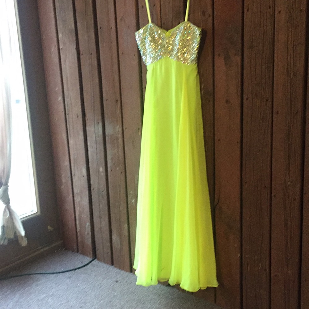 Neon formal dress